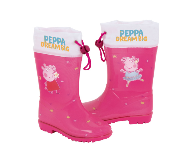 Regenstiefel Peppa Pig Dream Big PVC rosa/weiß Größe 32