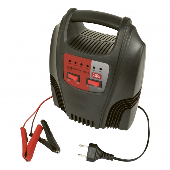 ladegerät 6/12 Volt 8-44 Ah 8 Ampere schwarz
