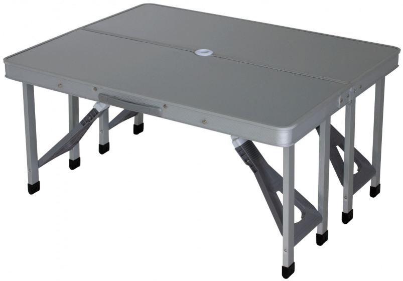 campingtisch Limoux86 x 68 cm aluminiumgrau