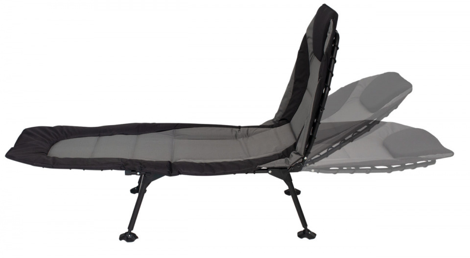 liegestuhl Royal200 x 75 cm Polyester anthrazit/schwarz