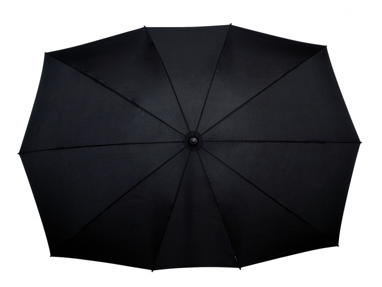 Duo-Regenschirm mit Handöffnung 148 cm Schwarz