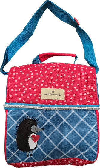 kühltasche Porcupine isothermisch 8 x 17 x 22 cm rot/blau