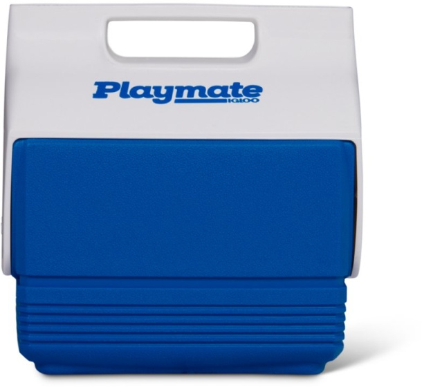 Playmate Mini kühler 3,8 Liter blau/weiß