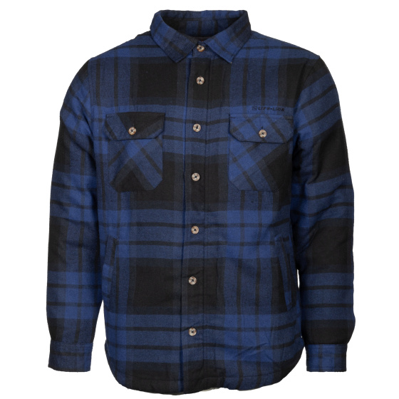 Jervis Gepolstertes Flanellhemd Herren blau/schwarz Größe 4XL