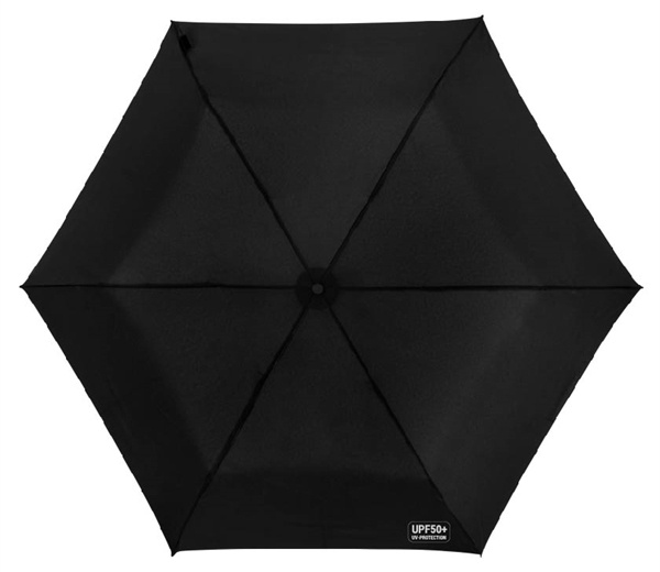 Faltbarer Regenschirm mit UPF50+ Beschichtung Schwarz/Pink