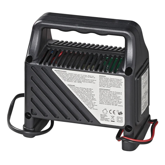 Ladegerät 12 Volt 6 Amp + 20 Ah schwarz
