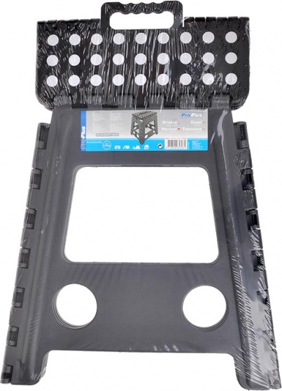 faltbare Stufen schwarz / grau 29 x 21,5 x 39,5 cm