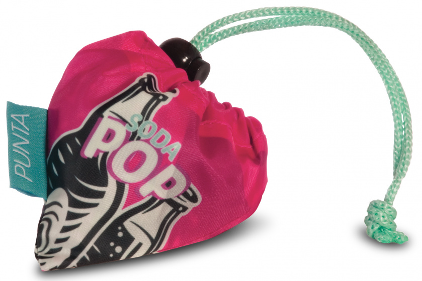 shopper Sodapop Damen 12 Liter Polyester blau/rosa